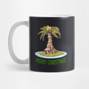 Christmas Palm Tree Tropical Xmas Coconut Mug